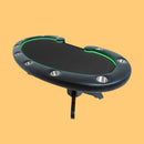 BBO POKER TABLES LUMEN HD Illuminated Multi-Purpose Poker Table, BLACK (97368241) - Front View