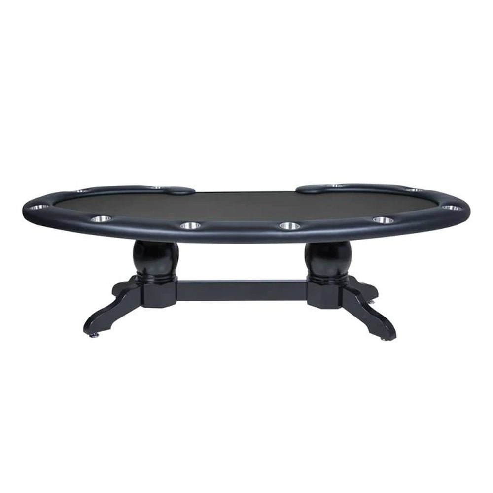 BBO POKER TABLES PRESTIGE X Deluxe 11-Player Poker Table With Duke Legs (95186473) - SAKSBY.com -Side View