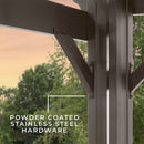 BYD Heavy Duty Backyard Galvanized Steel Powder Coated Pergola, 10x12FT (91358672) - SAKSBY.com - Canopies & Gazebos - SAKSBY.com
