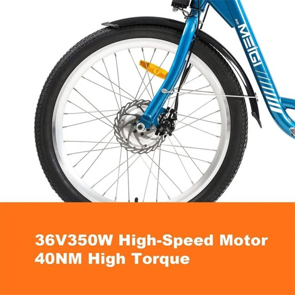 DWMEIGI MG708 36V13Ah 350W Step-Through Electric Trike - SAKSBY.com - Electric Bicycles - SAKSBY.com