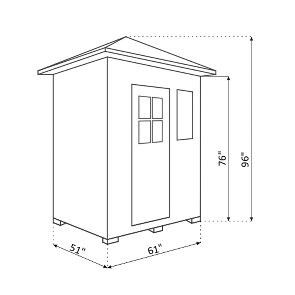 ENLIGHTEN SAUNA SIERRA 3 Indoor Full Spectrum Infrared Sauna (91370462) - SAKSBY.com - Infrared Saunas - SAKSBY.com