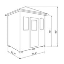 ENLIGHTEN SAUNA SIERRA 4 Indoor Full Spectrum Infrared Sauna (98124507) - SAKSBY.com - Infrared Saunas - SAKSBY.com