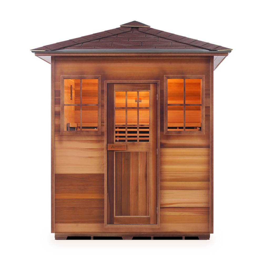 ENLIGHTEN SAUNA SIERRA 4 Outdoor Full Spectrum Infrared Sauna (98124507) - SAKSBY.com - Infrared Saunas - SAKSBY.com
