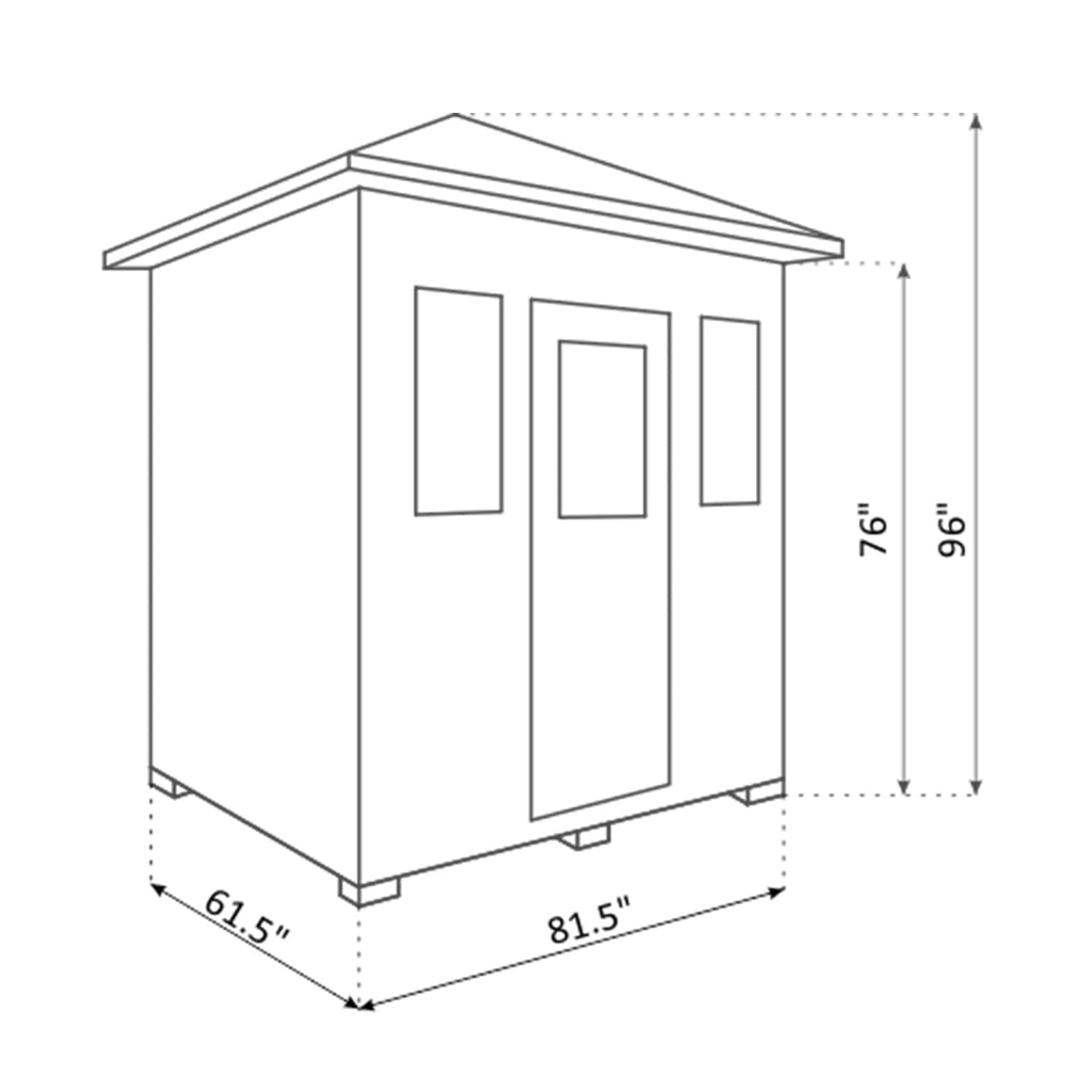 ENLIGHTEN SAUNA SIERRA 5 Indoor Full Spectrum Infrared Sauna (93641257) - SAKSBY.com - Infrared Saunas - SAKSBY.com