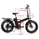 EUNORAU E-Fat-MN 48V/12Ah Folding Fat Tire Electric Bike, 500W - SAKSBY.com - Electric Bicycles - SAKSBY.com