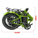 EUNORAU E-Fat-MN 48V/12Ah Folding Fat Tire Electric Bike, 500W - SAKSBY.com - Electric Bicycles - SAKSBY.com