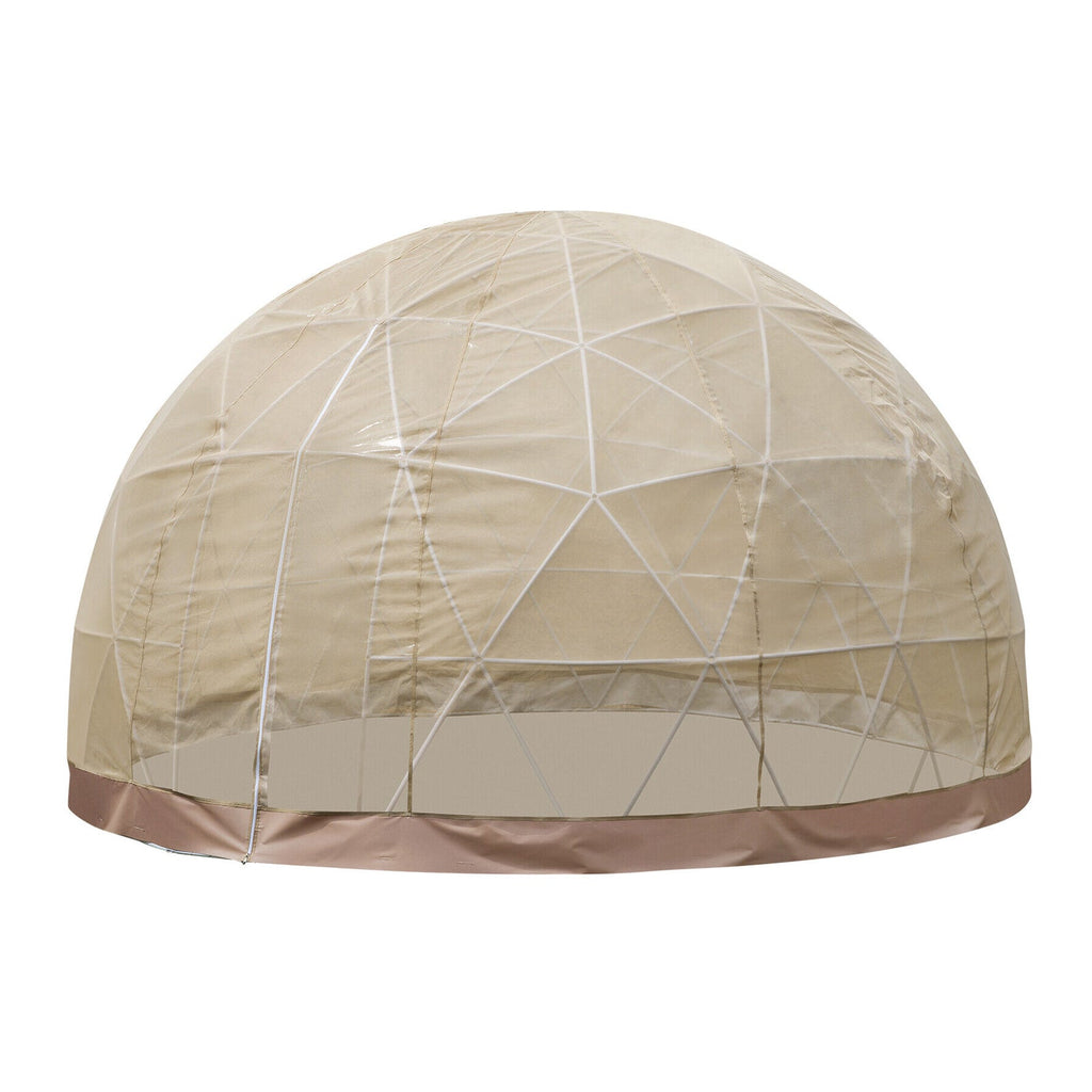 Extra Large 10 Person Outdoor Igloo Garden Greenhouse Dome Tent, 12FT (94316275) - SAKSBY.com - Back View