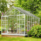 Extra Large Heavy Duty Backyard Polycarbonate Aluminum Greenhouse With Sliding Doors And Vents, Side View
