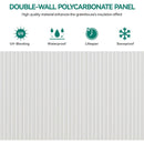 Extra Large Heavy Duty Polycarbonate Aluminum Greenhouse With Sliding Doors And Vents, 10x12x8FT Zoom Parts View