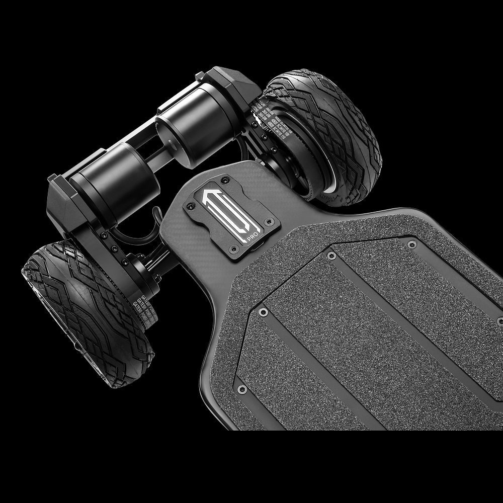 EXWAY ATLAS PRO 2WD High-Performance All-Terrain Off Road Eletric Skateboard With Gear Drivetrain, 3500W Zoom Parts View
