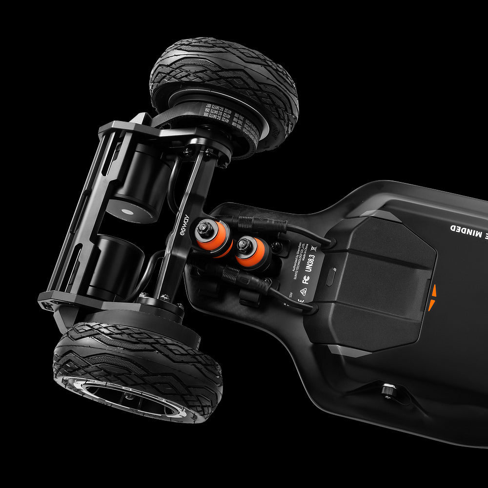 EXWAY ATLAS PRO 2WD High-Performance All-Terrain Off Road Eletric Skateboard With Gear Drivetrain, 3500W Zoom Parts View