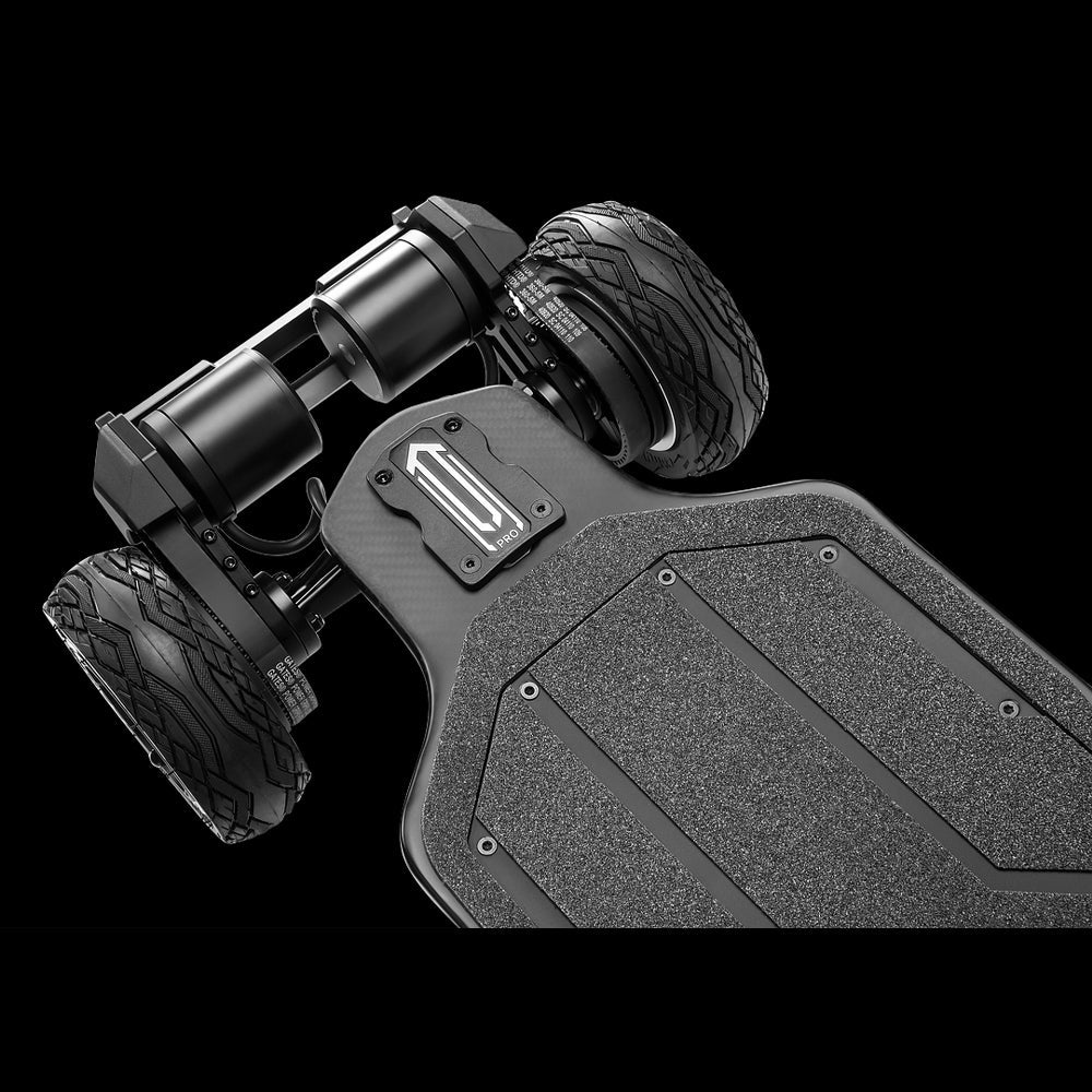 EXWAY ATLAS PRO 4WD High-Performance All-Terrain Off Road Eletric Skateboard With Gear Drivetrain, 7000W Zoom Parts View