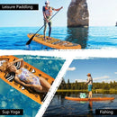 GOPLUS Inflatable Stand Up Surfboard Paddle Board W/ SUP Aluminum Paddle, 10.5FT - SAKSBY.com - Zoom Parts View