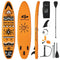 GOPLUS Inflatable Stand Up Surfboard Paddle Board W/ SUP Aluminum Paddle, 10.5FT - SAKSBY.com - Front View