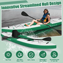 GOPLUS Long Inflatable Blow Up Kayak With Paddle & Hand Pump, 11FT - SAKSBY.com - Kayaks - SAKSBY.com