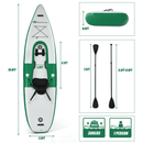 GOPLUS Long Inflatable Blow Up Kayak With Paddle & Hand Pump, 11FT - SAKSBY.com - Kayaks - SAKSBY.com