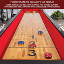 Hathaway Avenger Shuffleboard With Padded Gutters, Leg Levelers, 8 Pucks And Wax, 9FT (SAK24637) - Saksby Wholesale - Tournament Quality At Home