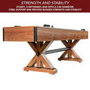 Hathaway Daulton Premium White Oak Finish Shuffleboard Table With Accessories, 9FT (SAK75143) - Saksby Wholesale - Features View