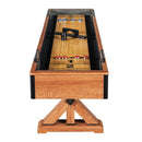 Hathaway Daulton Premium White Oak Finish Shuffleboard Table With Accessories, 9FT (SAK75143) - Saksby Wholesale - Side View