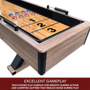 Hathaway Excalibur Rustic Shuffleboard Table With Leg Levelers, 9FT (SAK47512) - Saksby Wholesale - Material Frame View