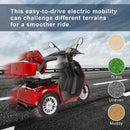 Heavy-Duty All-Terrain Electric Powered Mobility Scooter For Seniors & Adults, 800W (96314725) - SAKSBY.com - Side View