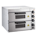 Heavy Duty Electric Indoor Commercial Countertop Double Deck Pizza Oven, 2000W (SAK36147) SAKSBY - Front Right View