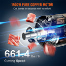 Heavy Duty Electric Stainless Steel Countertop Bone Cutting Machine, 1500W (92413758) - SAKSBY.com -Demonstration View