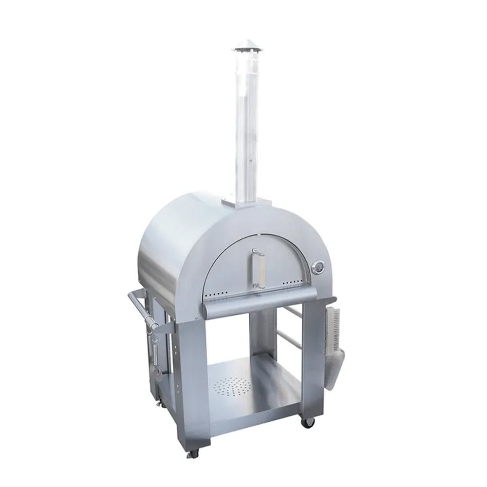 KOKOMO GRILLS Premium 32 Inch Stainless Steel Wood Fired Pizza Oven - KO-PIZZAOVEN (92681473) - Side View