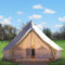 Large 10 Feet Outdoor Luxury Glamping Yurt Teepee Canvas Camping House W/ Stove Jack (91283645) - Front View