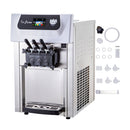 Large Double Hopper Commercial Soft Serve Ice Cream Maker Machine W/ 3 Flavors, 18-28 L/H (98371425) - SAKSBY.com -Parts View