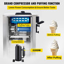 Large Double Hopper Commercial Soft Serve Ice Cream Maker Machine W/ 3 Flavors, 18-28 L/H (98371425) - Zoom Parts View