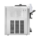 Large Double Hopper Commercial Soft Serve Ice Cream Maker Machine W/ 3 Flavors, 18-28 L/H (98371425) - Side View