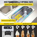 Large Double Hopper Commercial Soft Serve Ice Cream Maker Machine W/ 3 Flavors, 18-28 L/H (98371425) -Parts View