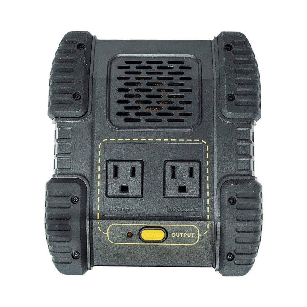 LION ENERGY Safari LT 500W/450WH Portable Solar Powered Generator - Side View