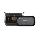 LION ENERGY Safari ME-XP Expansion Battery Pack In Front Of Battery Pack