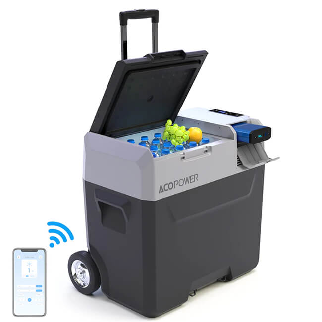 LIONCOOLER Pro Portable Solar Fridge Freezer, 52 Quarts - SAKSBY.com - Refrigerators - SAKSBY.com