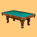 Masterton Premium Bar-Size Burgundy Billiard Pool Table For Game Rooms, 87" (SAK14635) - Saksby Wholesale - Yellow Background View