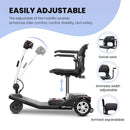 METRO MOBILITY Air Classic Electric 24V/12AH 250W Airline Approved Portable Folding Mobility Scooter, 265LBS (96425371) - SAKSBY.com - Mobility Scooters - SAKSBY.com