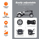 METRO MOBILITY M1 24V/12AH Electric Mobility Handicap Scooter - SAKSBY.com - Mobility Scooters - SAKSBY.com
