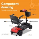 METRO MOBILITY M1 Lite Electric Mobility Handicap Scooter - SAKSBY.com - Mobility Scooters - SAKSBY.com