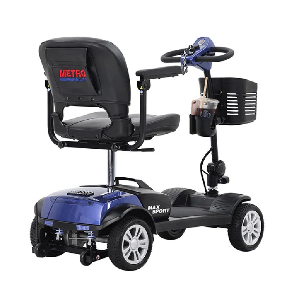METRO MOBILITY Max Sport 24V/12AH Electric Drive Mobility Scooter, 300LBS (91084523) - SAKSBY.com - Side View