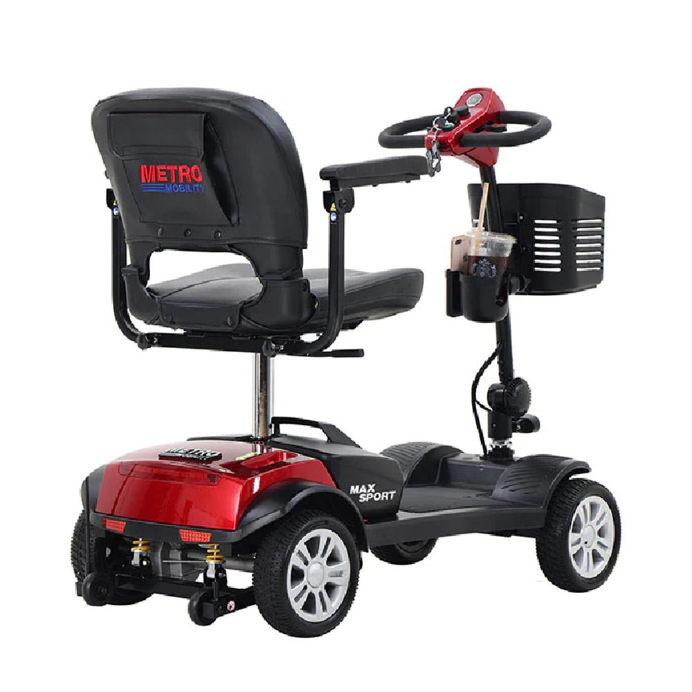 METRO MOBILITY Max Sport 24V/12AH Electric Drive Mobility Scooter, 300LBS (91084523) - SAKSBY.com - Side View