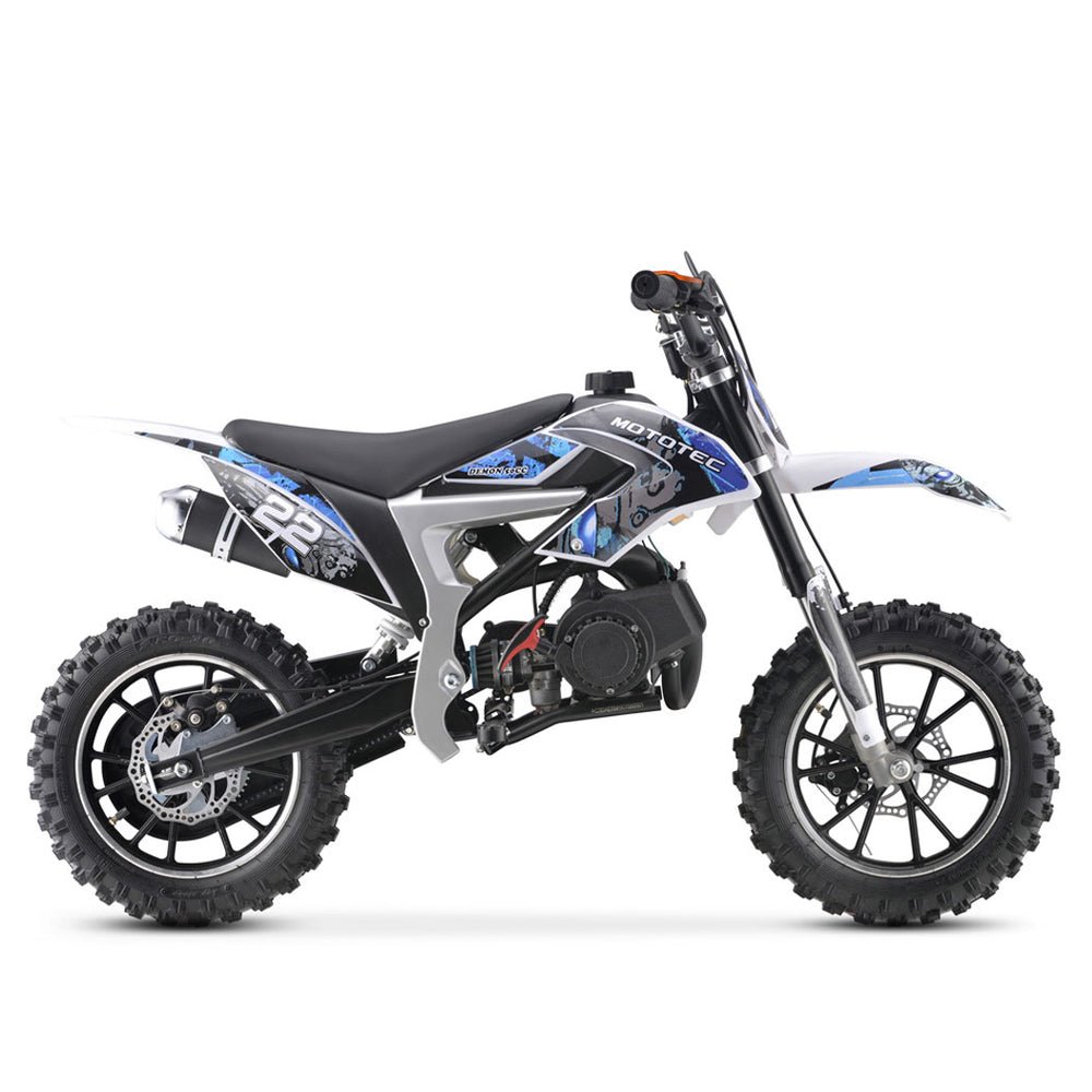 MOTOTEC Demon 50CC 2-Stroke Kids Gas Dirt Bike (96876541) - SAKSBY.com - Gasoline Bikes - SAKSBY.com