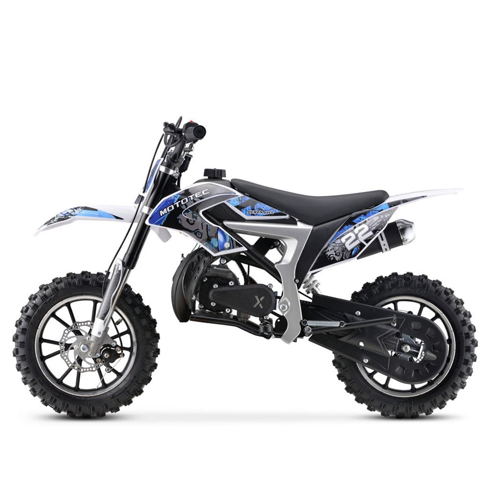 MOTOTEC Demon 50CC 2-Stroke Kids Gas Dirt Bike (96876541) - SAKSBY.com - Gasoline Bikes - SAKSBY.com