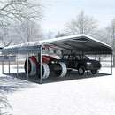 MPT Extra Large Premium Heavy Duty Outdoor Metal Carport Shelter, 20x20FT (97425861) - SAKSBY.com - Sheds, Garages & Carports - SAKSBY.com