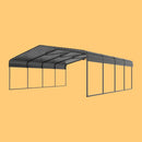 MPT Extra Large Premium Heavy Duty Outdoor Metal Carport Shelter, 20x20FT (97425861) - SAKSBY.com - Sheds, Garages & Carports - SAKSBY.com