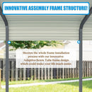 MPT Extra Large Premium Heavy Duty Outdoor Metal Carport Shelter, 20x20FT (97425861) - SAKSBY.com - Sheds, Garages & Carports - SAKSBY.com