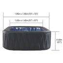 MSPA C-TE062 TEKAPO Comfort Series Six-Person Inflatable Square Bubble Spa Hot Tub With 132 Bubble Jets (97185362) - SAKSBY.com - Hot Tub - SAKSBY.com