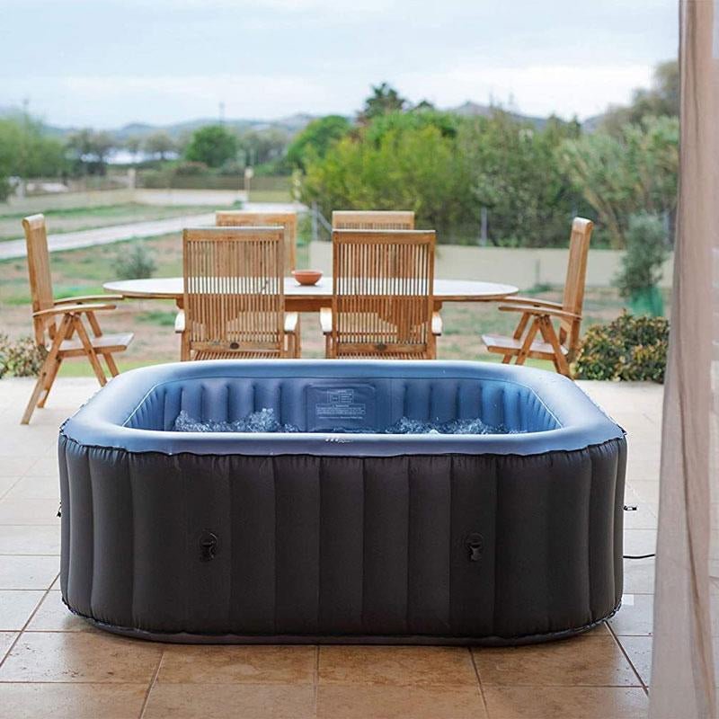 MSPA C-TE062 TEKAPO Comfort Series Six-Person Inflatable Square Bubble Spa Hot Tub With 132 Bubble Jets (97185362) - SAKSBY.com - Hot Tub - SAKSBY.com