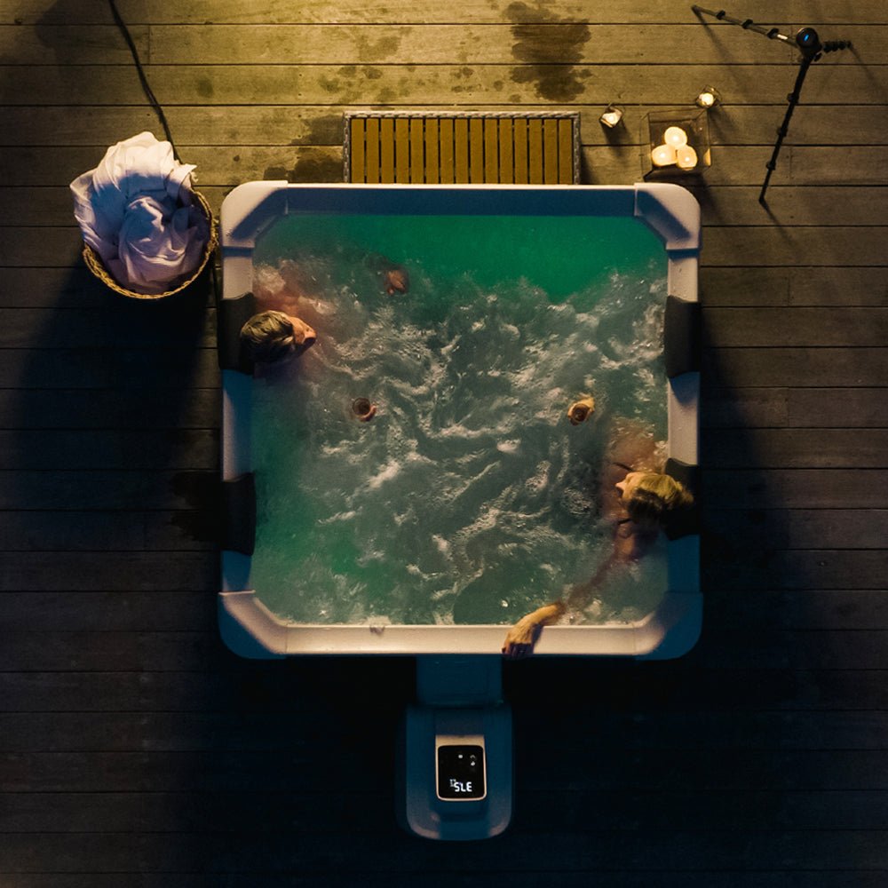 MSPA F-OS063W OSLO Supreme Six-Person Square Spa W/ LED Lights & Integrated App Control, 120 Jets Demonstration View